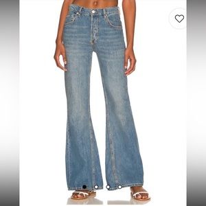 Free People NWT We The Free New Dawn Flare Jeans in Belgrade Blue size 27